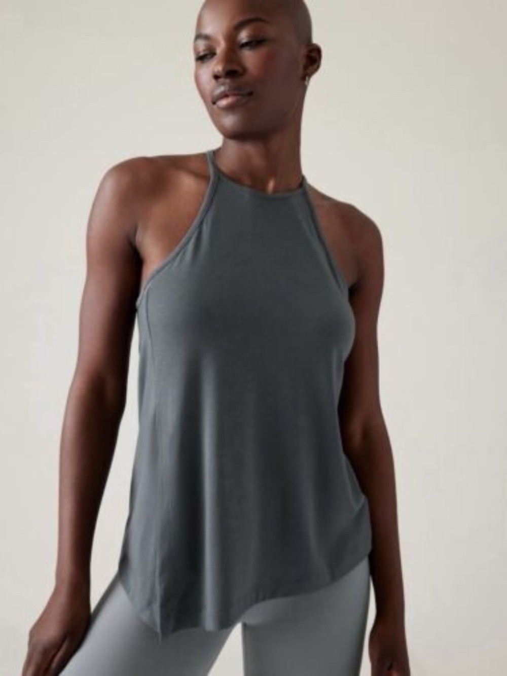 Athleta | M | Explore Tank | Cool Grey | Racerback Workout Strap Top